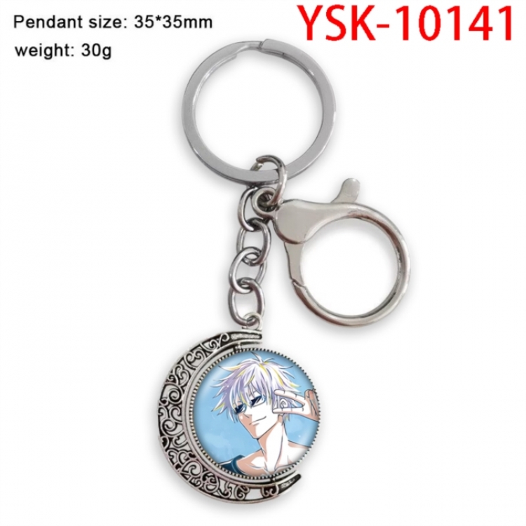 Jujutsu Kaisen Anime double-sided crystal rotating gemstone keychain pendant price for 5 pcs