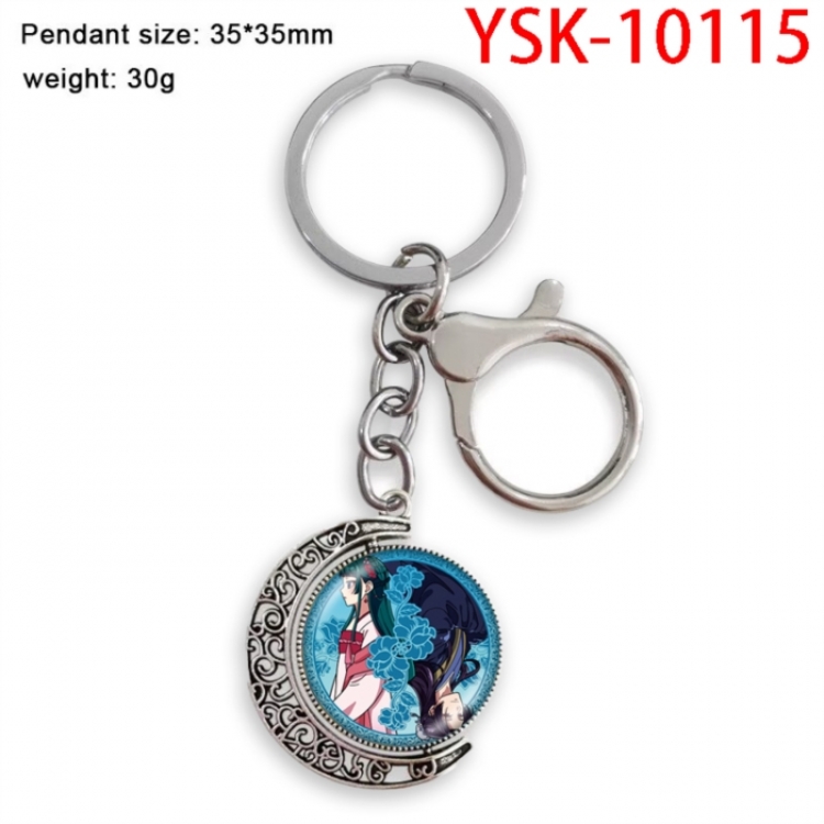 The Apothecary Diaries Hardware Anime double-sided crystal rotating gemstone keychain pendant price for 5 pcs