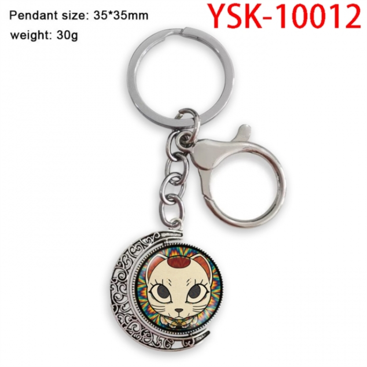 DANDADAN Anime double-sided crystal rotating gemstone keychain pendant price for 5 pcs
