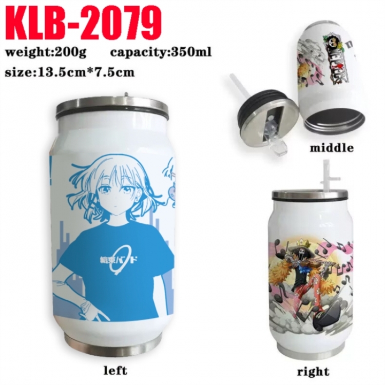 BOCCHI THE ROCK! Anime Printed Stainless Steel Insulated Cup Straw Water Cup 350ML