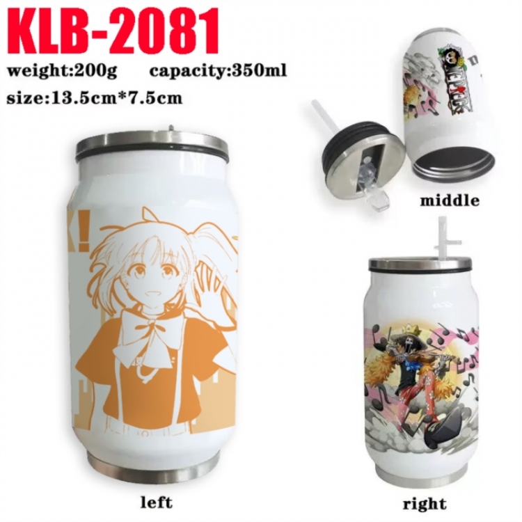 BOCCHI THE ROCK! Anime Printed Stainless Steel Insulated Cup Straw Water Cup 350ML