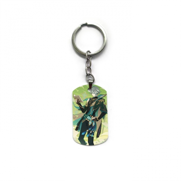 Genshin Impact Anime double-sided full-color printed keychain price for 5 pcs