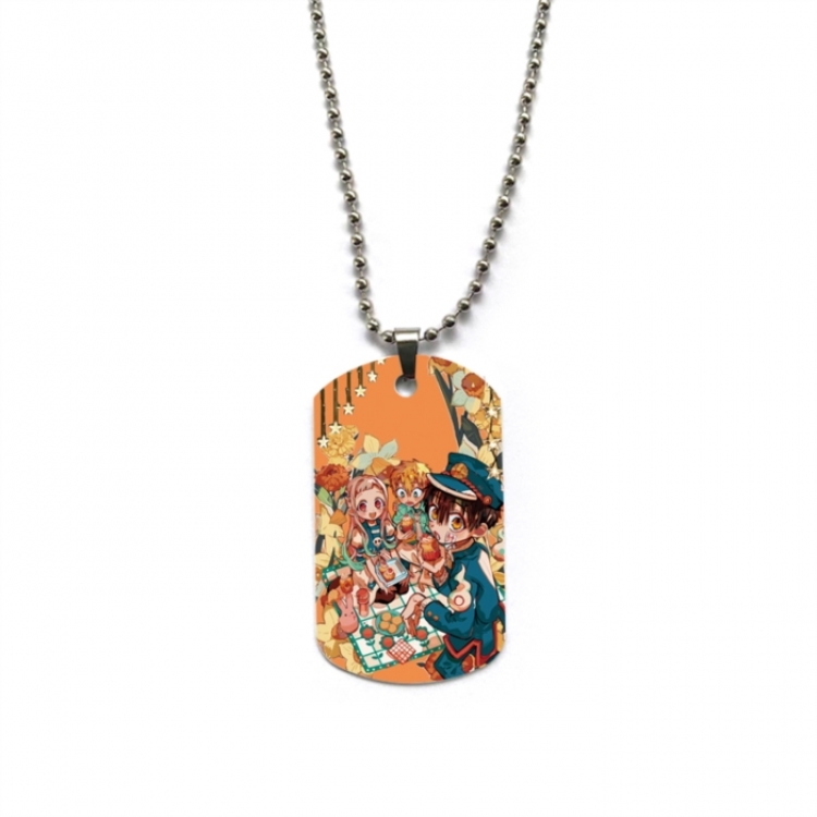 Toilet-bound Hanako-kun Anime double-sided full color printed military brand necklace price for 5 pcs