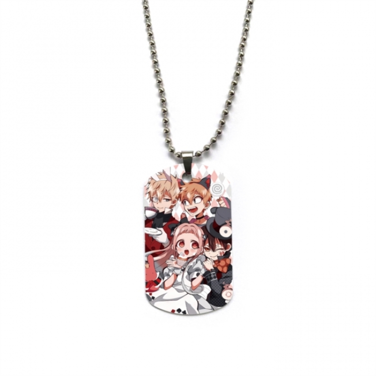 Toilet-bound Hanako-kun Anime double-sided full color printed military brand necklace price for 5 pcs