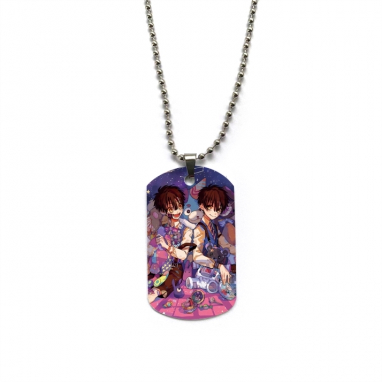 Toilet-bound Hanako-kun Anime double-sided full color printed military brand necklace price for 5 pcs