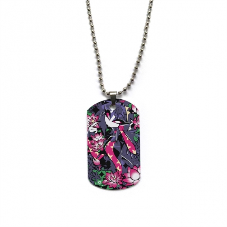Hazbin Hotel Anime double-sided full color printed military brand necklace price for 5 pcs
