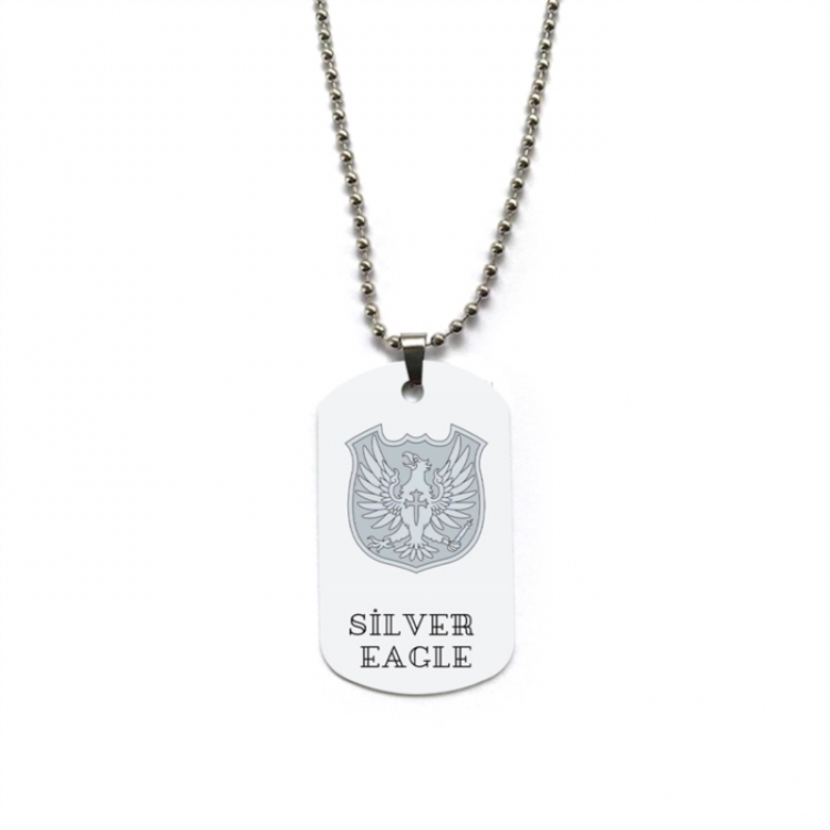 Black Clover Anime double-sided full color printed military brand necklace price for 5 pcs