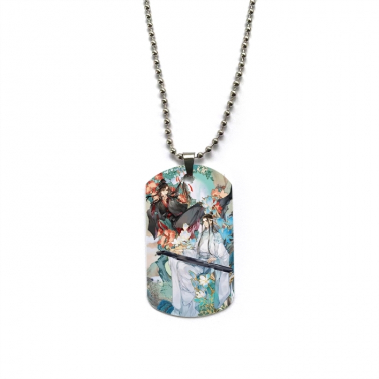 The wizard of the de Anime double-sided full color printed military brand necklace price for 5 pcs