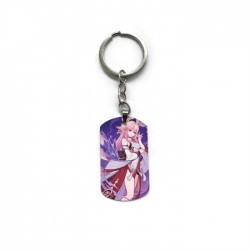 Genshin Impact Anime double-sided full-color printed keychain price for 5 pcs