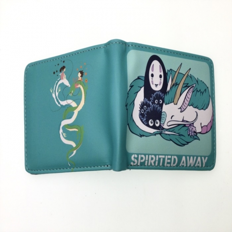 Spirited Away Anime two fold  Short wallet 11X9.5CM 60G 