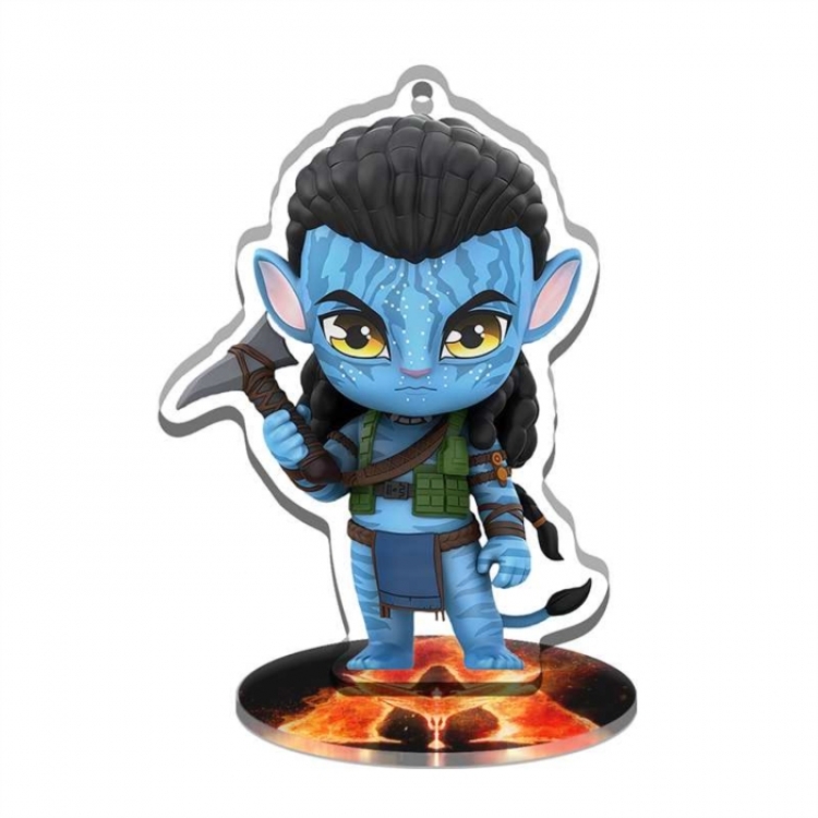 Avatar Q version Multifunctional Acrylic Keychain Stand figure Plates Keychain 8cm