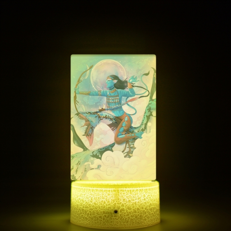 Avatar Acrylic Night Light 16 Color-changing USB Interface Box Set 19X7X4CM white base