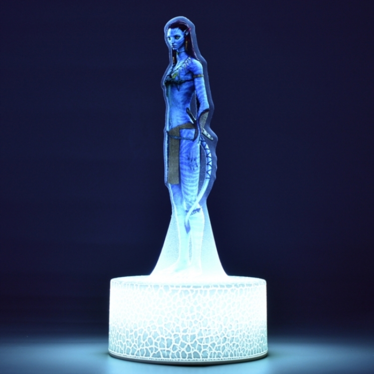 Avatar Acrylic Night Light 16 Color-changing USB Interface Box Set 19X7X4CM white base