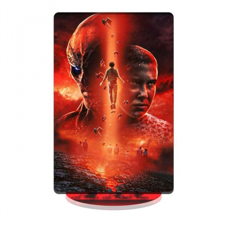 Stranger Things celebrity merchandise acrylic Standing figure Plates Keychain 16CM