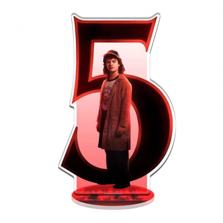 Stranger Things celebrity merchandise acrylic Standing figure Plates Keychain 16CM