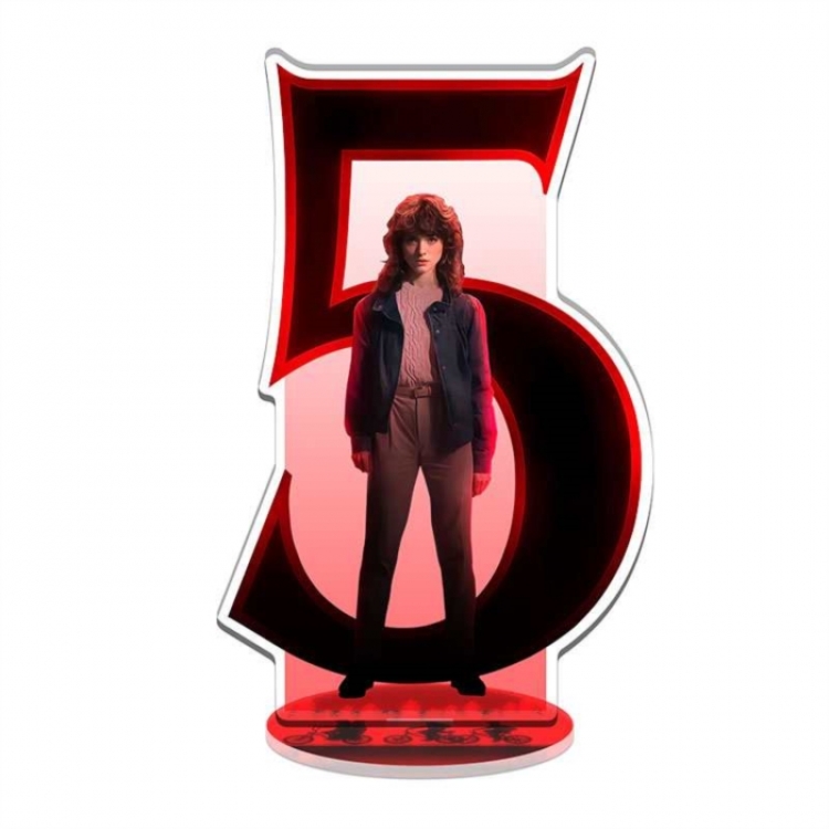 Stranger Things celebrity merchandise acrylic Standing figure Plates Keychain 16CM
