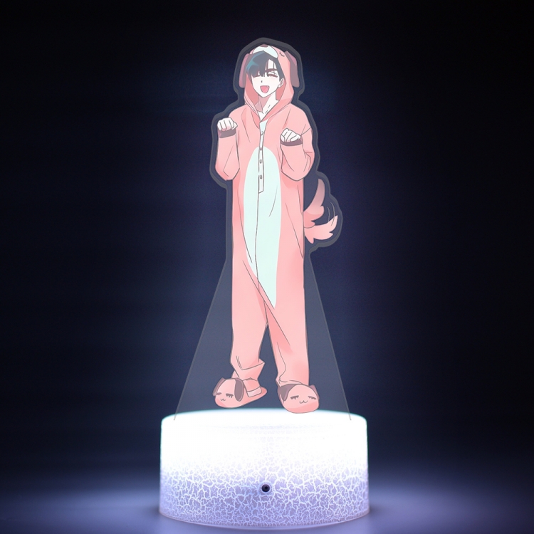 Alien Stage Acrylic Night Light 16 Color-changing USB Interface Box Set 19X7X4CM white base