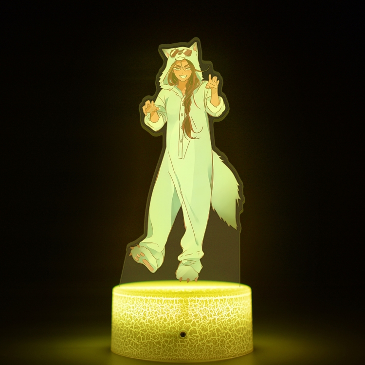 Alien Stage Acrylic Night Light 16 Color-changing USB Interface Box Set 19X7X4CM white base