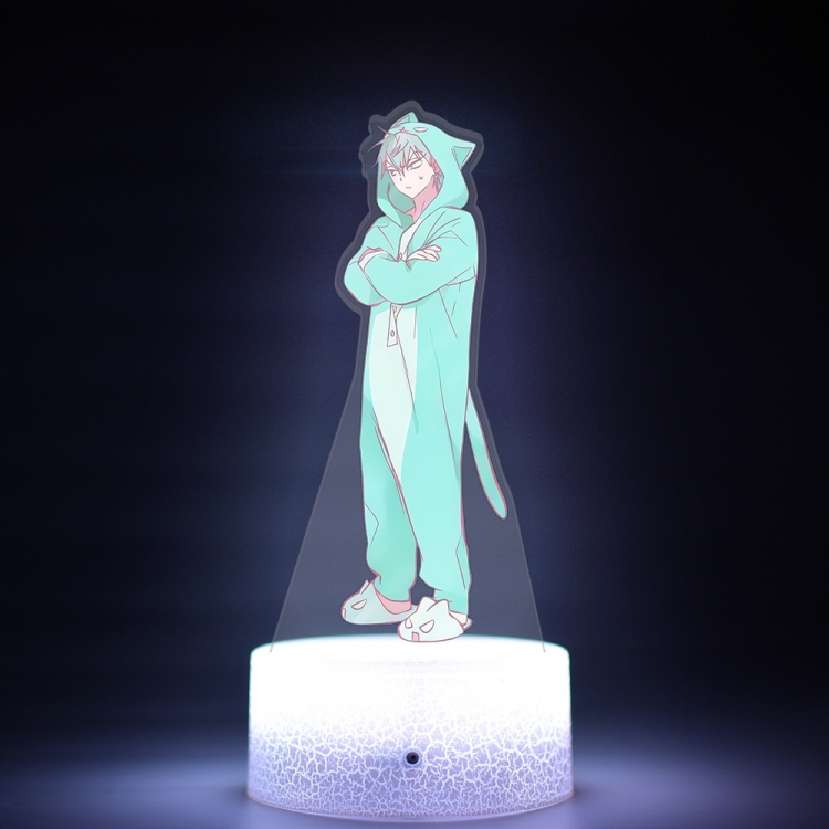 Alien Stage Acrylic Night Light 16 Color-changing USB Interface Box Set 19X7X4CM white base