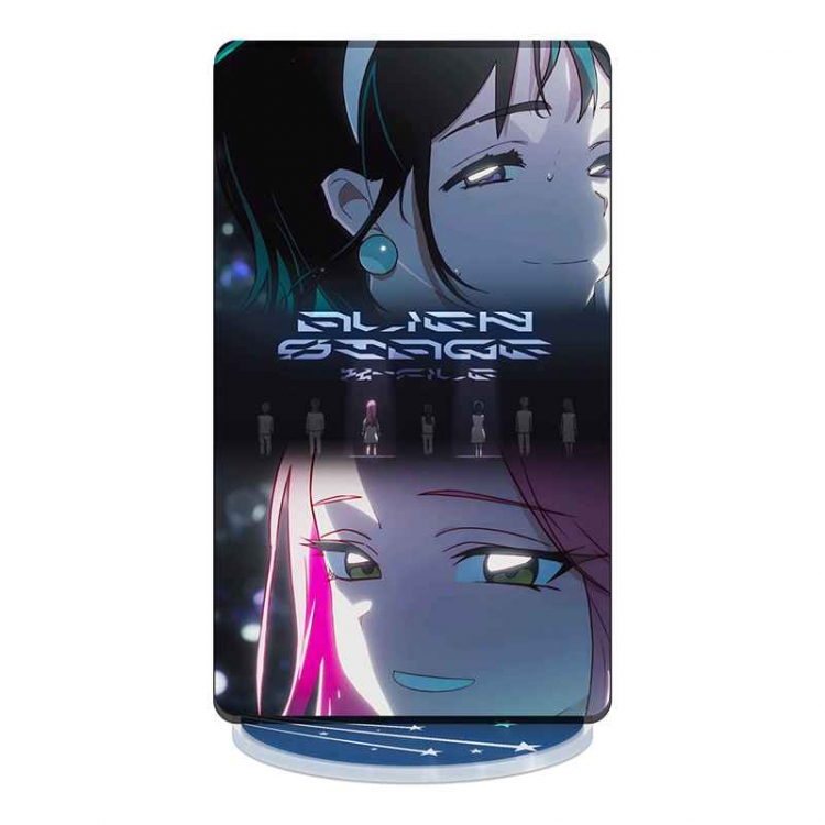 Alien Stage Acrylic night light 16 kinds of color changing USB interface box 14X7X4CM white base