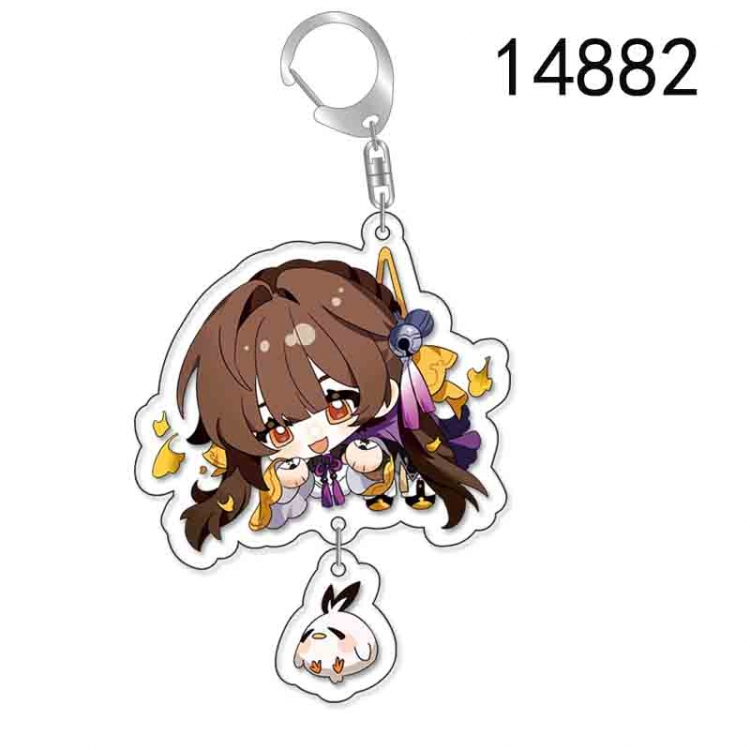 Honkai: Star Rail Anime acrylic Pendant Key Chain  price for 5 pcs