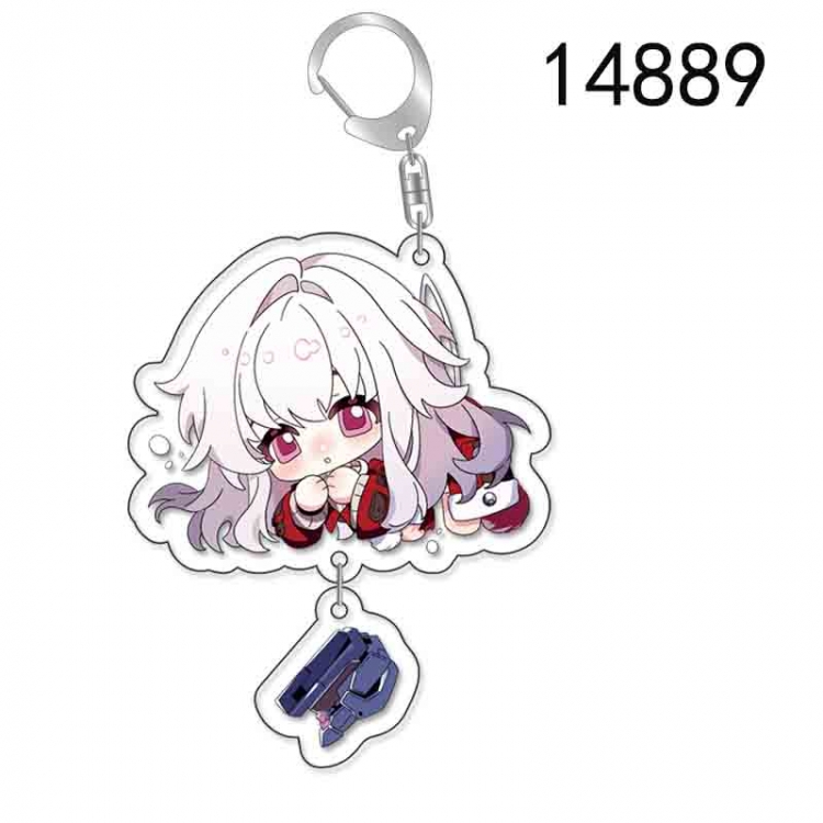 Honkai: Star Rail Anime acrylic Pendant Key Chain  price for 5 pcs