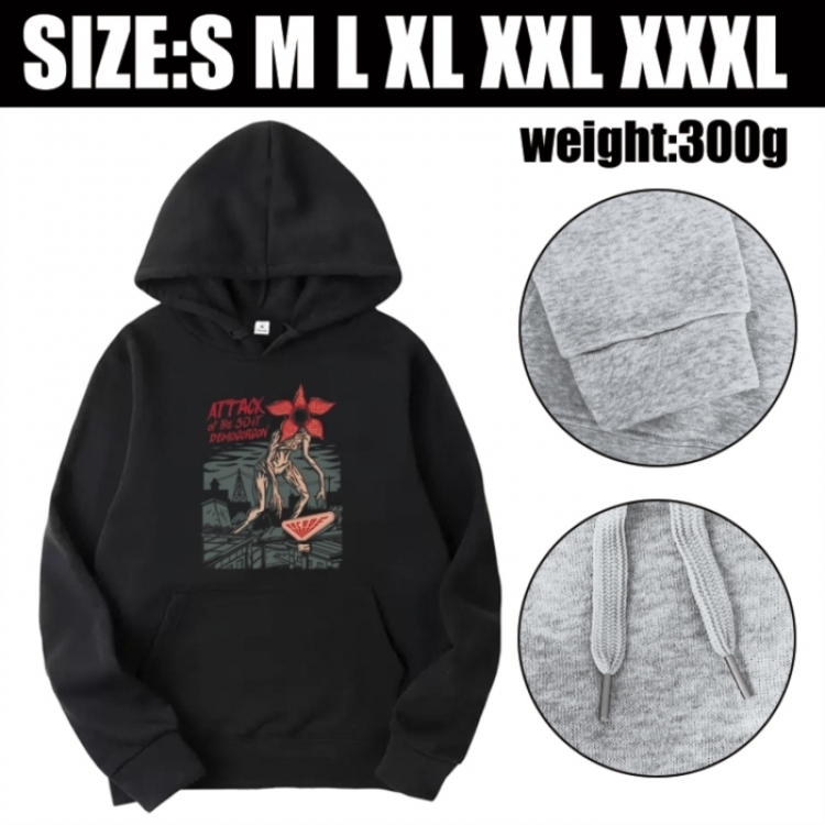 Stranger Things Anime printed hooded sweatshirt top from S to 3XL