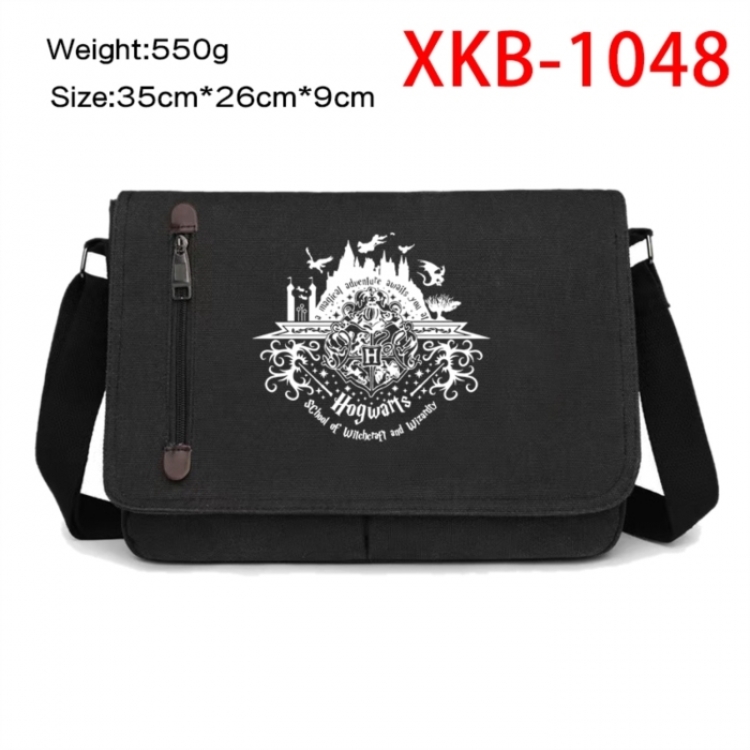 Harry Potter Anime Retro Canvas Shoulder Bag Crossbody Bag Mailman Bag 35x26x9cm