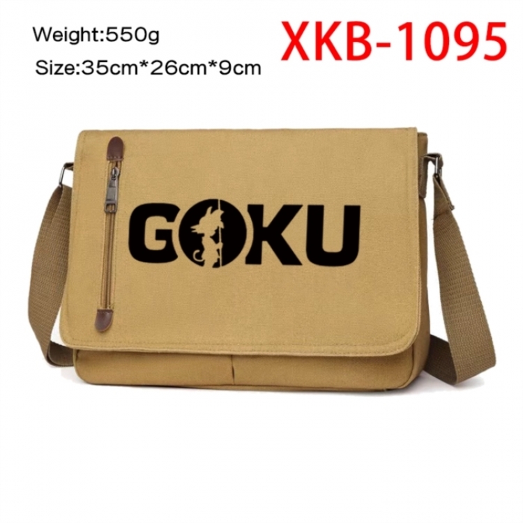 DRAGON BALL Anime Retro Canvas Shoulder Bag Crossbody Bag Mailman Bag 35x26x9cm