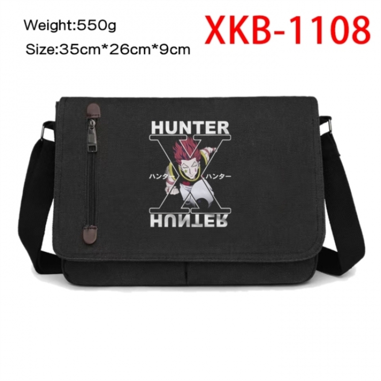 HunterXHunter Anime Retro Canvas Shoulder Bag Crossbody Bag Mailman Bag 35x26x9cm
