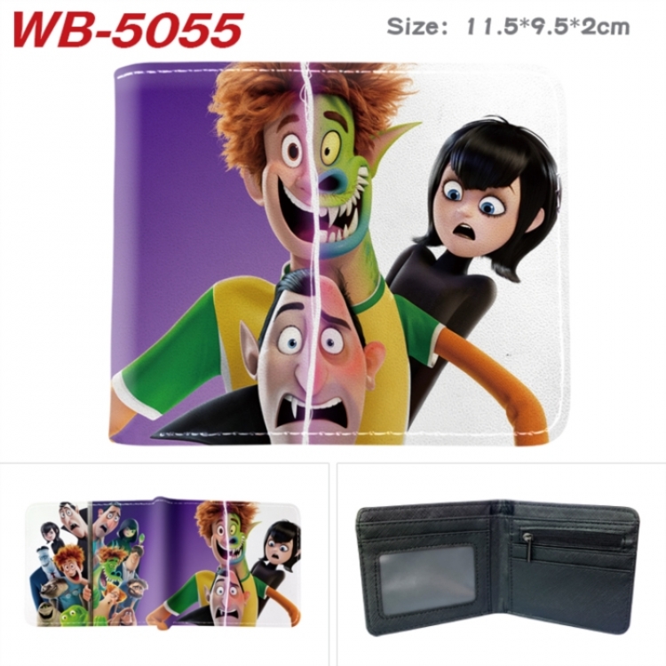 hotel Transylvania Animation color PU leather half fold wallet 11.5X9X2CM