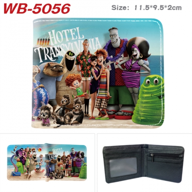 hotel Transylvania Animation color PU leather half fold wallet 11.5X9X2CM