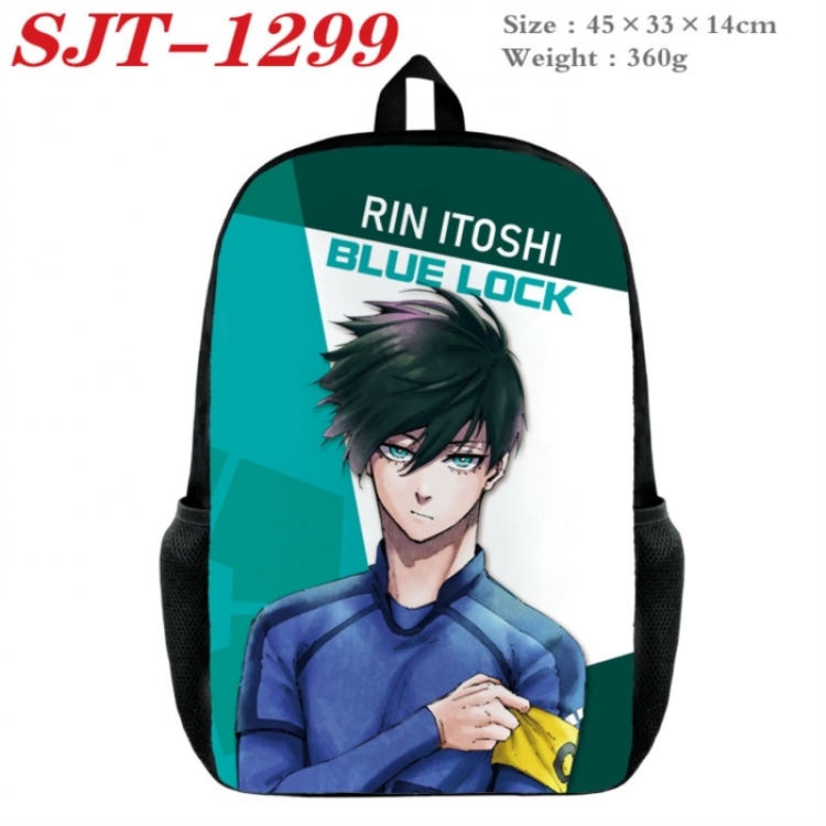 BLUE LOCK Anime nylon canvas backpack student backpack 45x33x14cm