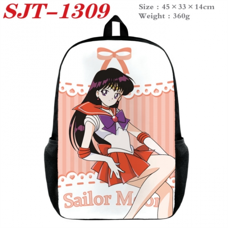 sailormoon Anime nylon canvas backpack student backpack 45x33x14cm