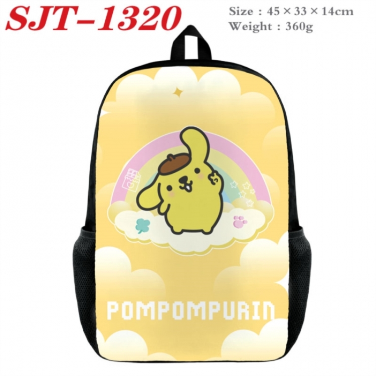 Sanrio Anime nylon canvas backpack student backpack 45x33x14cm