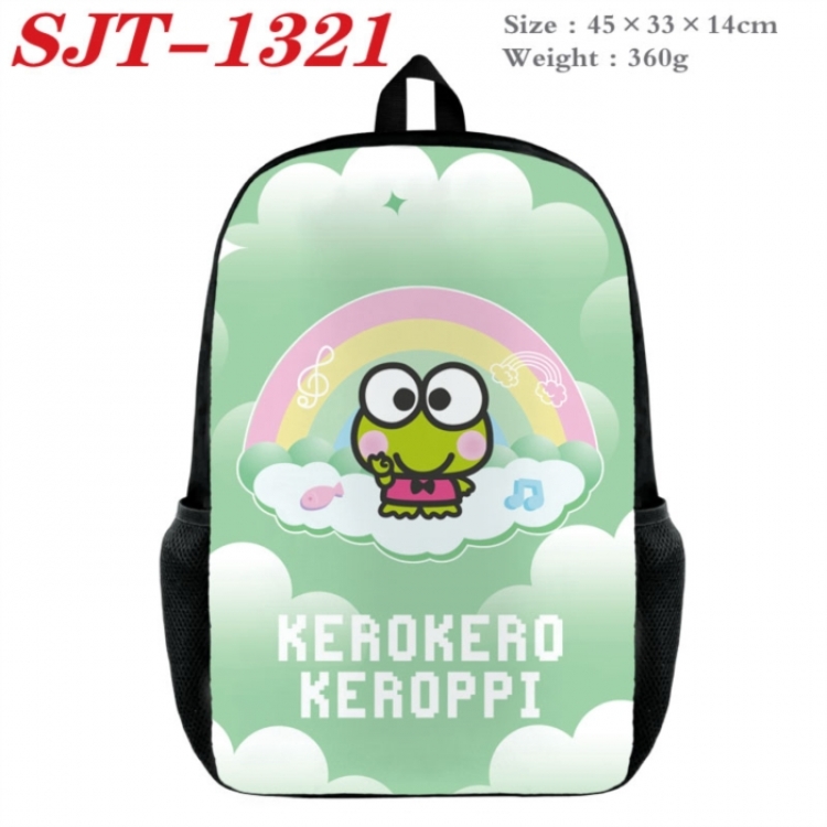 Sanrio Anime nylon canvas backpack student backpack 45x33x14cm