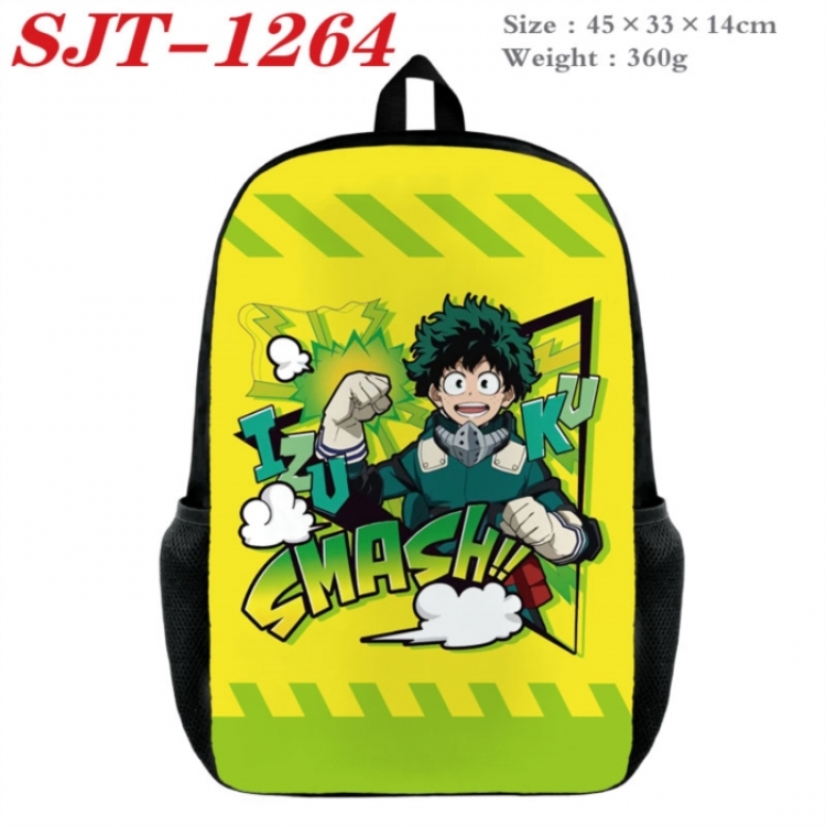 My Hero Academia Anime nylon canvas backpack student backpack 45x33x14cm