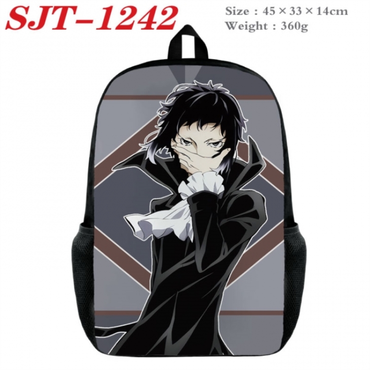 Bungo Stray Dogs Anime nylon canvas backpack student backpack 45x33x14cm