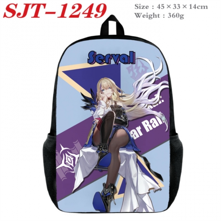 Honkai: Star Rail Anime nylon canvas backpack student backpack 45x33x14cm
