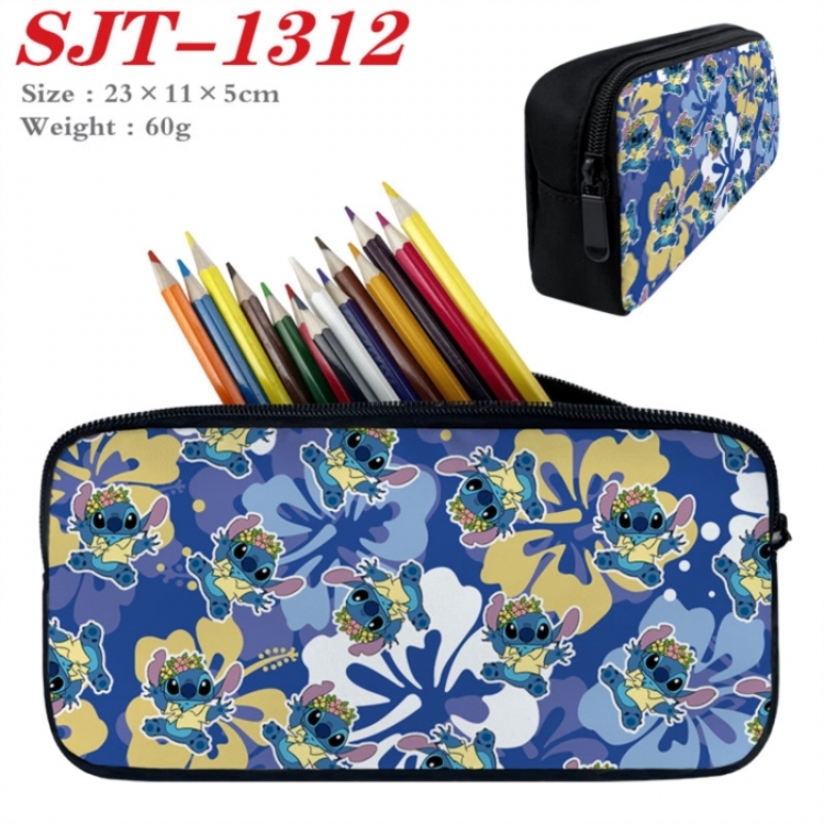 Lilo & Stitch Anime nylon student pencil case 23x11x5cm 