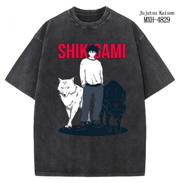 Jujutsu Kaisen Anime peripheral pure cotton washed and worn T-shirt from S to 4XL
