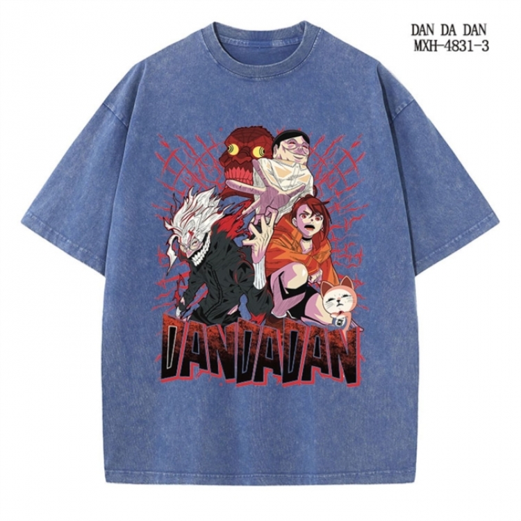 DANDADAN Anime peripheral pure cotton washed and worn T-shirt from S to 4XL