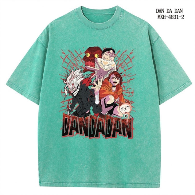 DANDADAN Anime peripheral pure cotton washed and worn T-shirt from S to 4XL