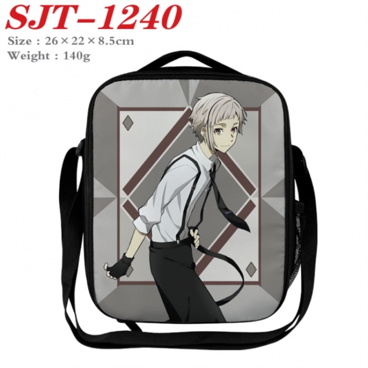 Bungo Stray Dogs Anime Lunch Bag Crossbody Bag 26x22x8.5cm 
