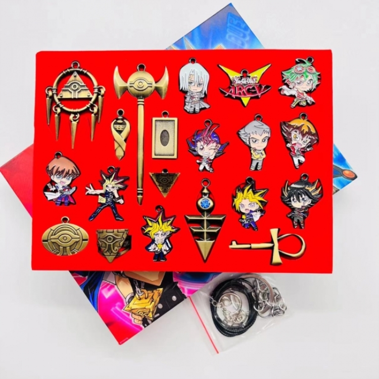 Yugioh Anime peripheral necklace keychain box
