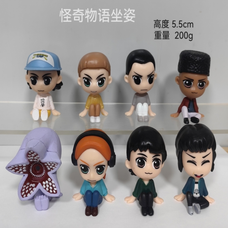 Stranger Things Bagged Figure Decoration Model 5.5cm a set of 8