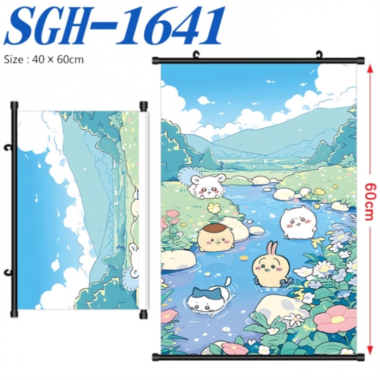 Chiikawa Anime digital printed pole style hanging picture Wall Scroll 40x60cm