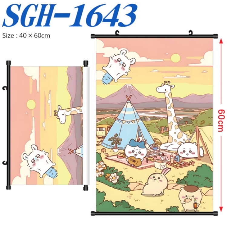 Chiikawa Anime digital printed pole style hanging picture Wall Scroll 40x60cm