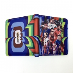 Football star Anime two fold  Short wallet 11X9.5CM 60G 