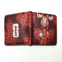 Football star Anime two fold  Short wallet 11X9.5CM 60G 